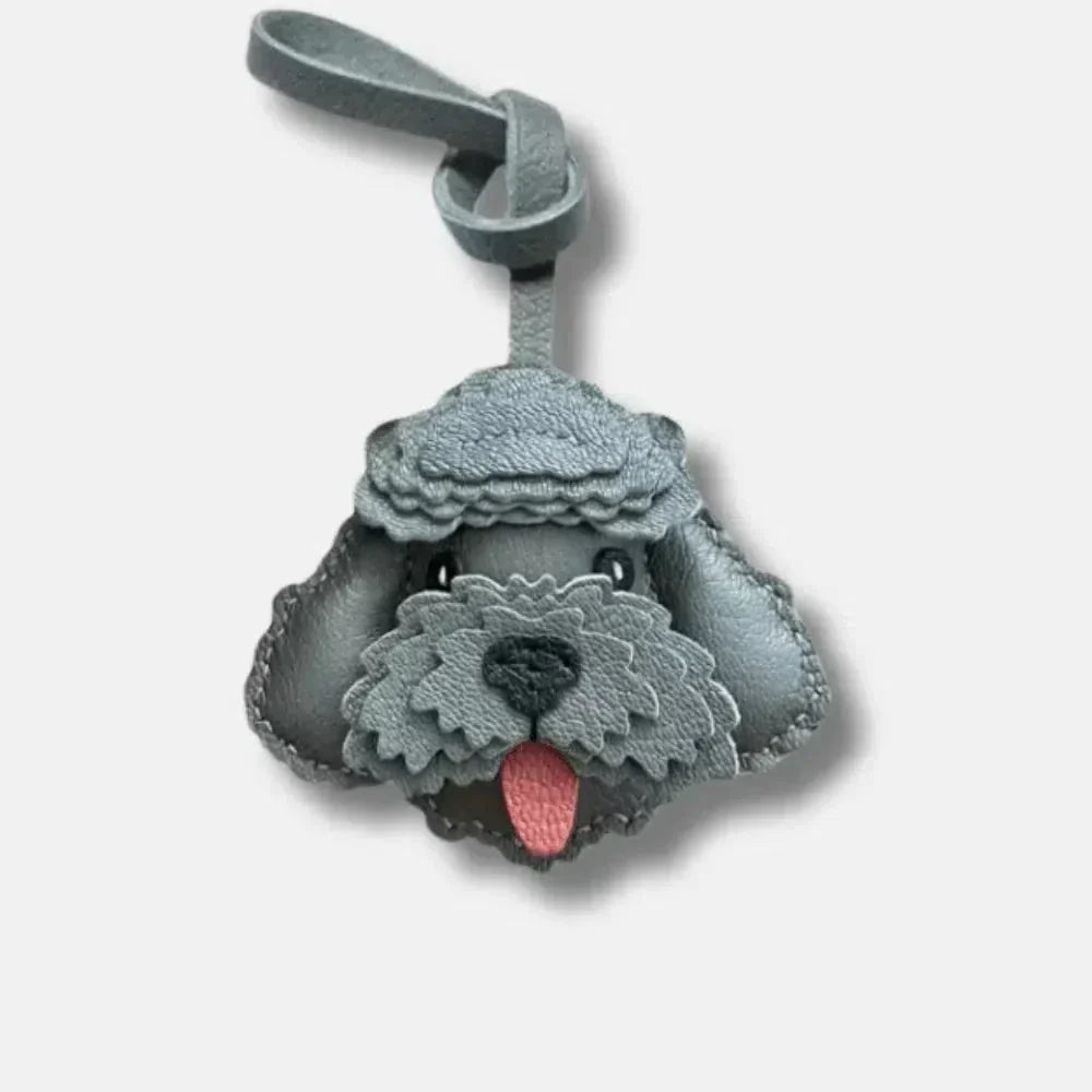 Poodle – Elegancki wzór pudla – Zawieszka do torby-15216244818245-Róża Kwiatowa