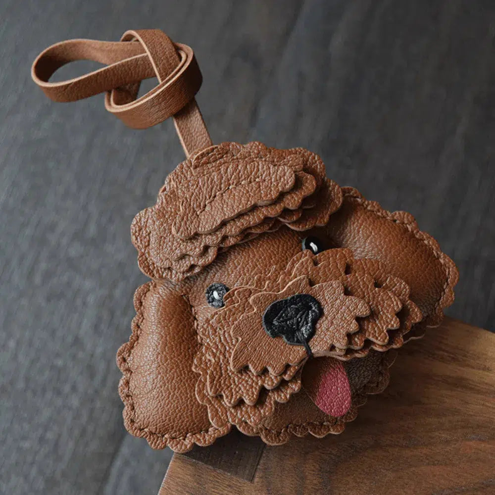 Poodle – Elegancki wzór pudla – Zawieszka do torby-15216244818245-Róża Kwiatowa