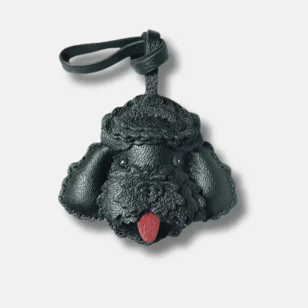 Poodle – Elegancki wzór pudla – Zawieszka do torby-15216244818245-Róża Kwiatowa