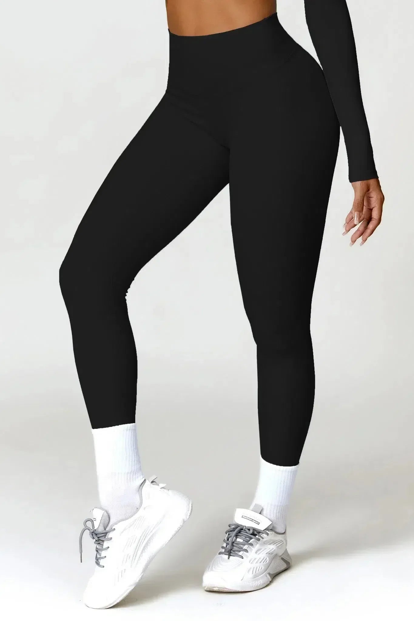 Prisca – Czterokierunkowa elastyczność – Legginsy modelujące do ćwiczeń-15216380150085-Róża Kwiatowa