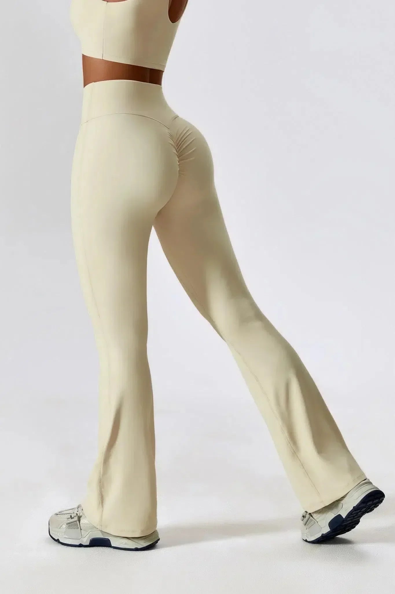 Priya – Wysoki stan – Rozkloszowane legginsy-15216381722949-Róża Kwiatowa