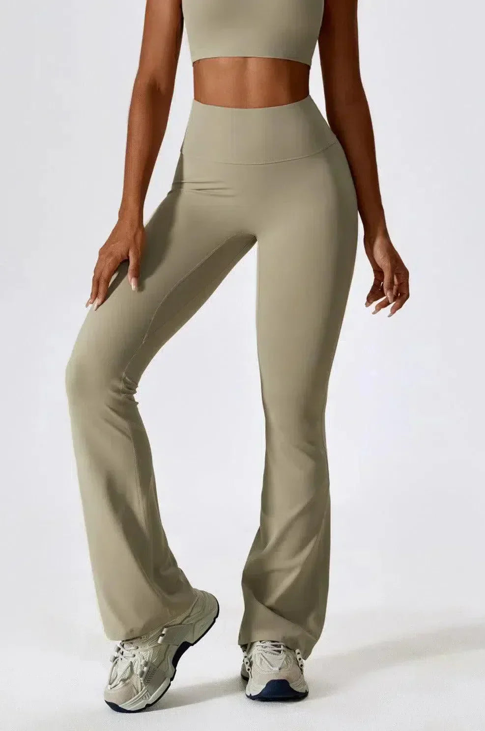 Priya – Wysoki stan – Rozkloszowane legginsy-15216381722949-Róża Kwiatowa