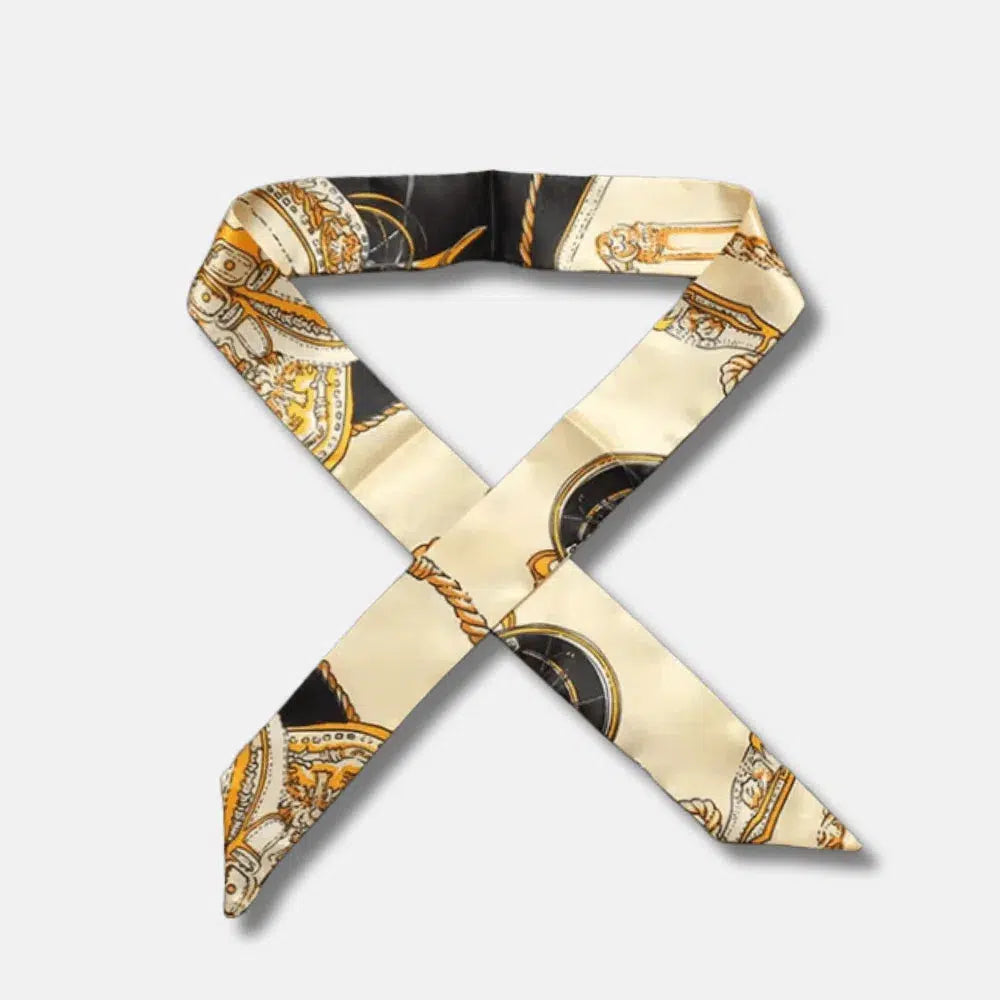 Scarf – Elegancki wzór – Zawieszka do torby-15216242131269-Róża Kwiatowa