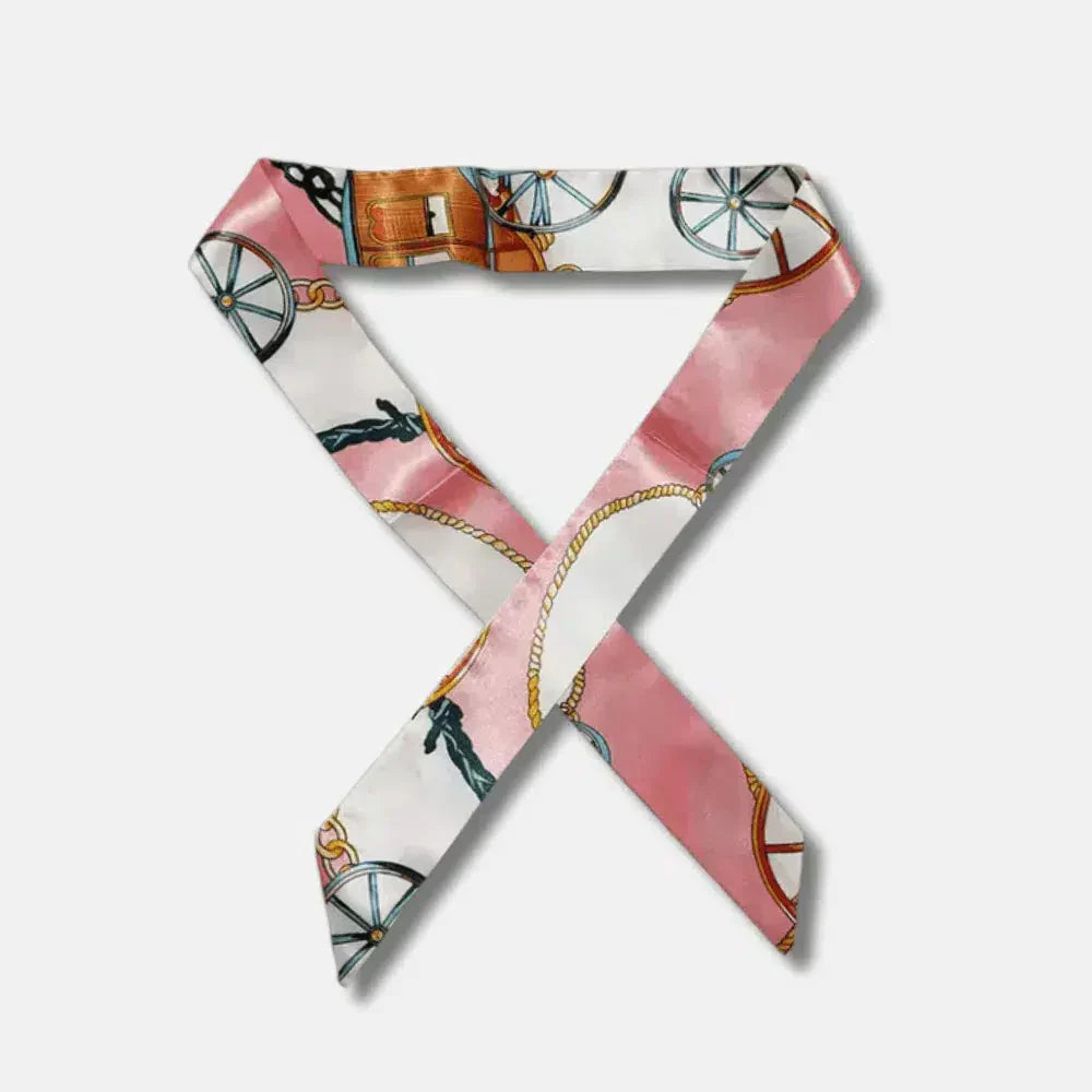 Scarf – Elegancki wzór – Zawieszka do torby-15216242131269-Róża Kwiatowa