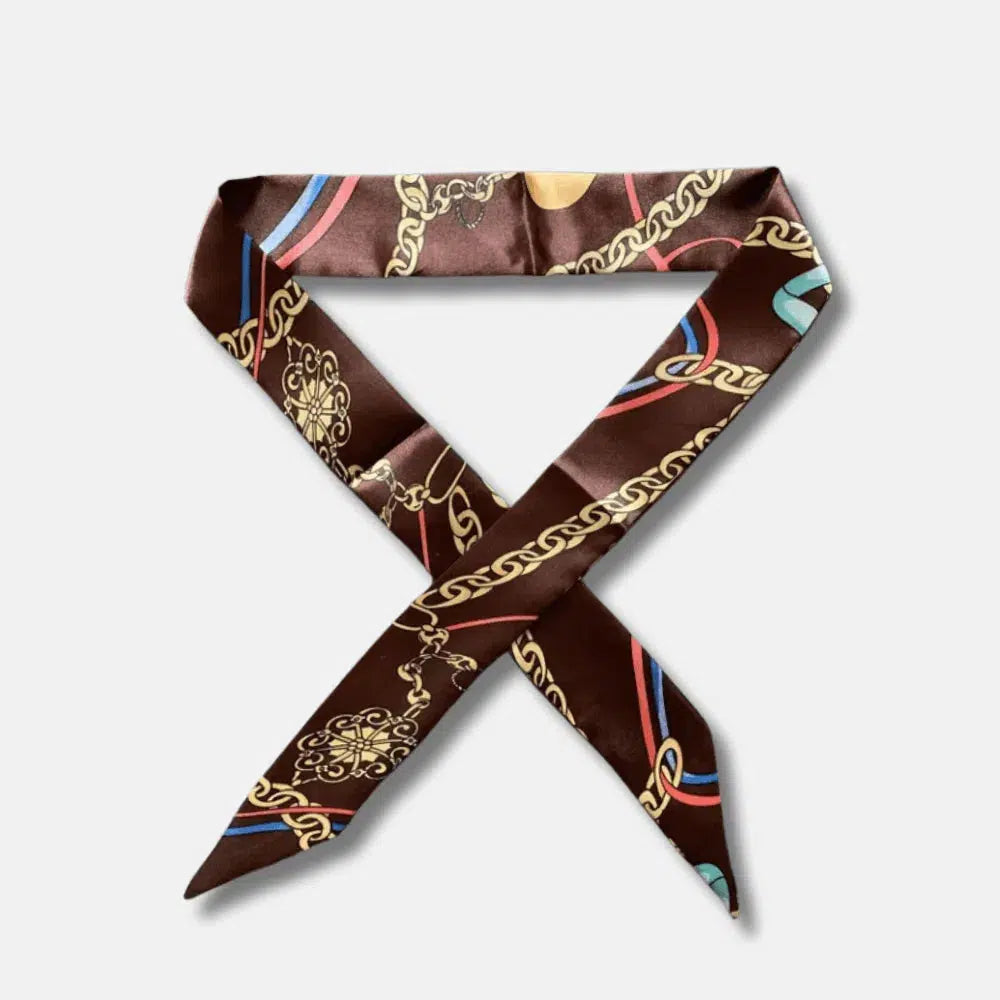 Scarf – Elegancki wzór – Zawieszka do torby-15216242131269-Róża Kwiatowa