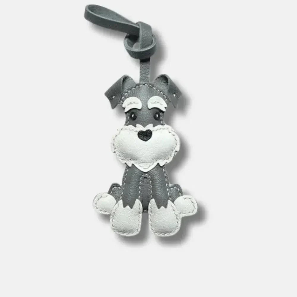 Schnauzer – Uroczy wzór – Zawieszka do torebki-15216248029509-Róża Kwiatowa