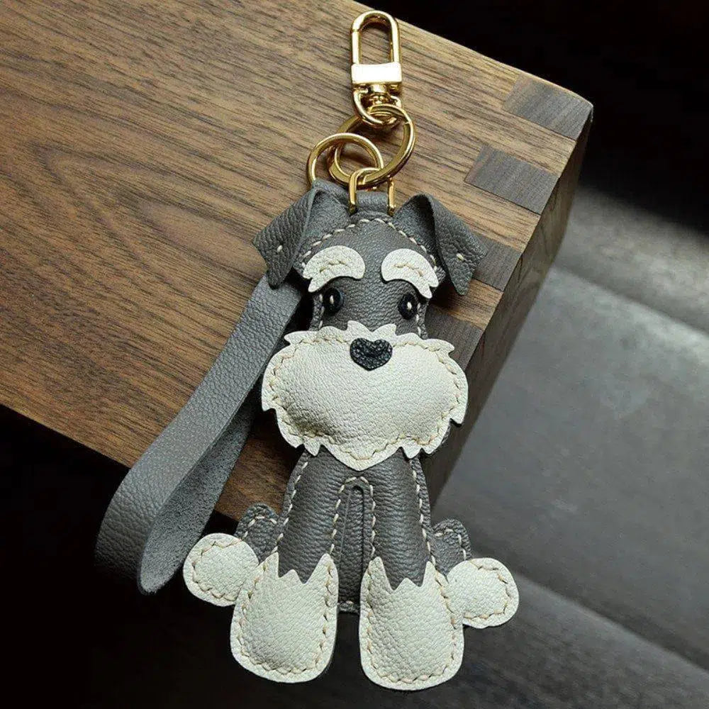 Schnauzer – Uroczy wzór – Zawieszka do torebki-15216248029509-Róża Kwiatowa