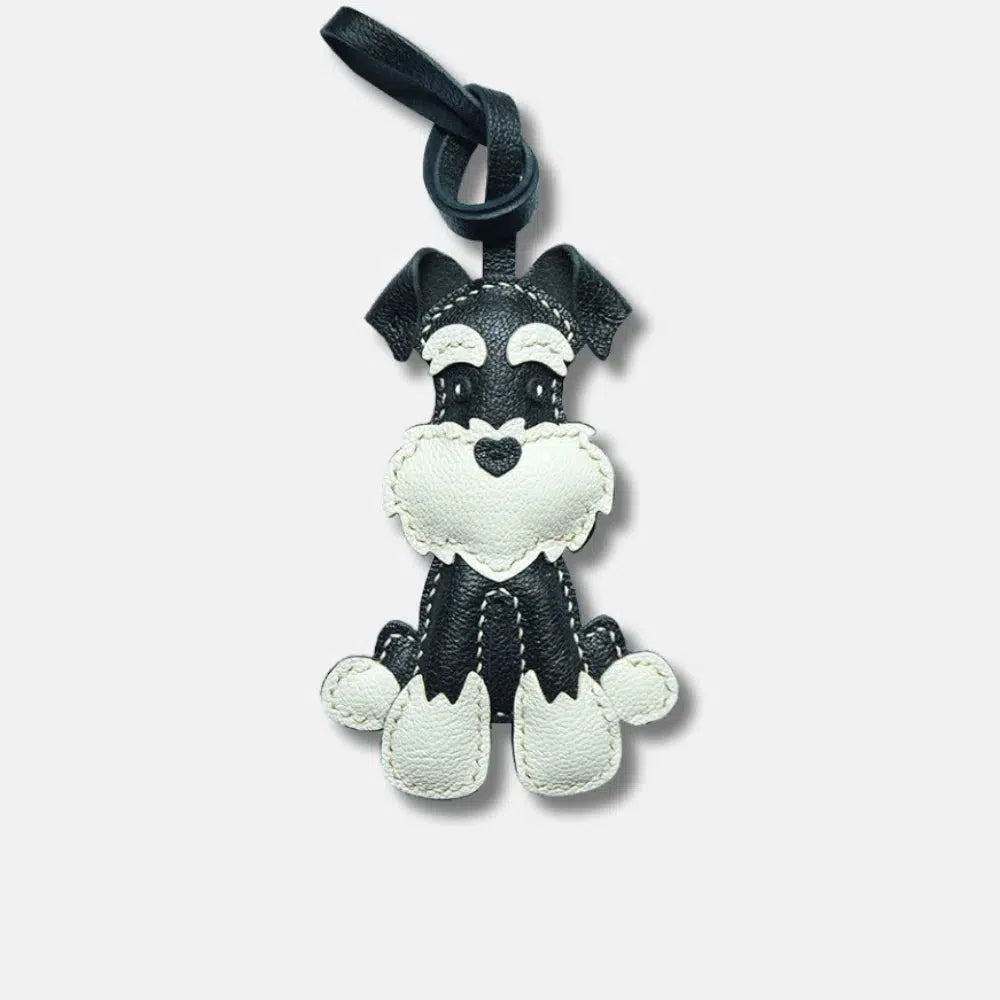 Schnauzer – Uroczy wzór – Zawieszka do torebki-15216248029509-Róża Kwiatowa