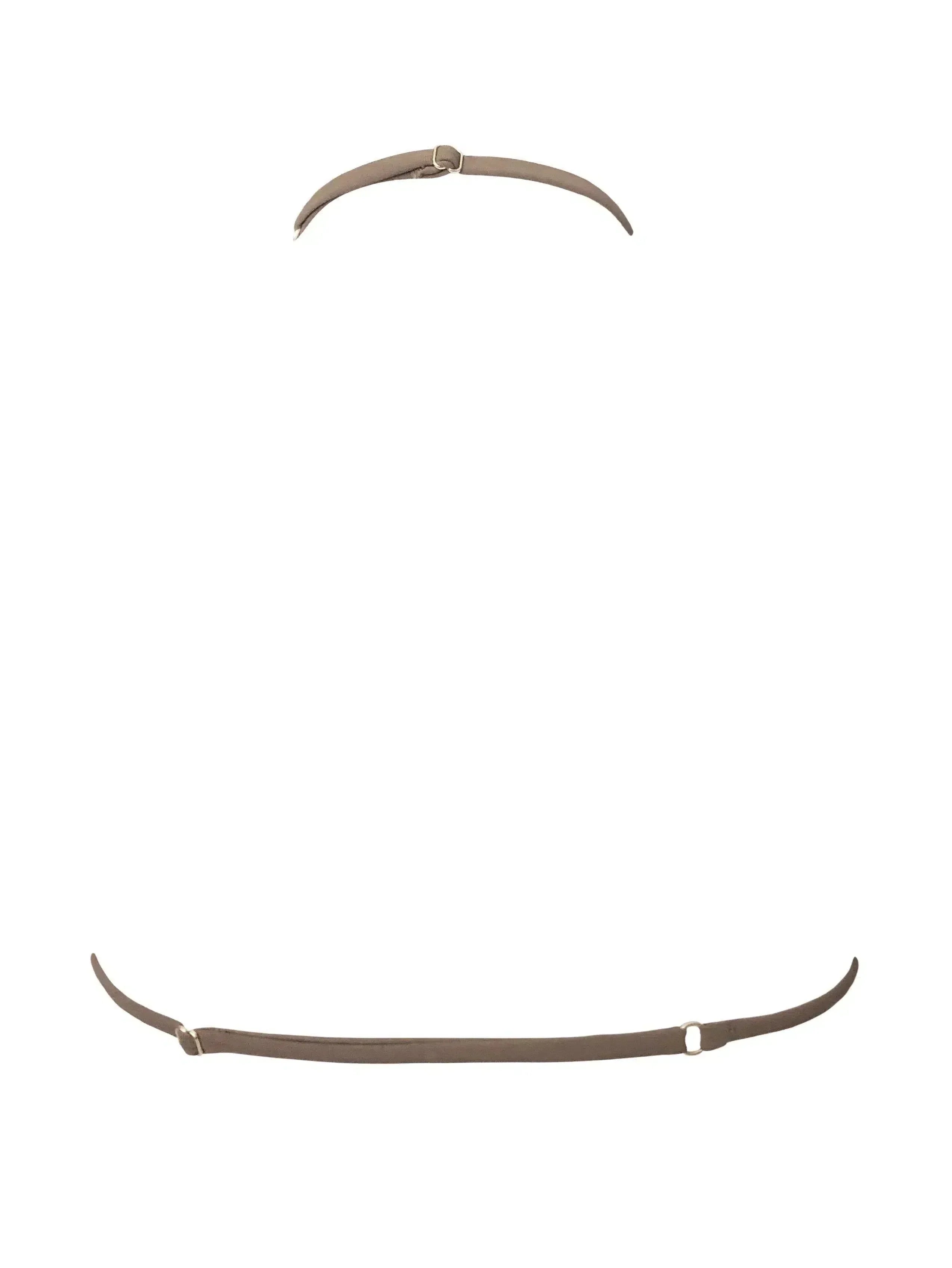 Seanna – Złote okucia – Góra bikini w kolorze toastowym-15216323789125-Róża Kwiatowa