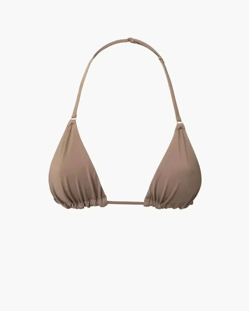 Seanna – Złote okucia – Góra bikini w kolorze toastowym-15216323789125-Róża Kwiatowa
