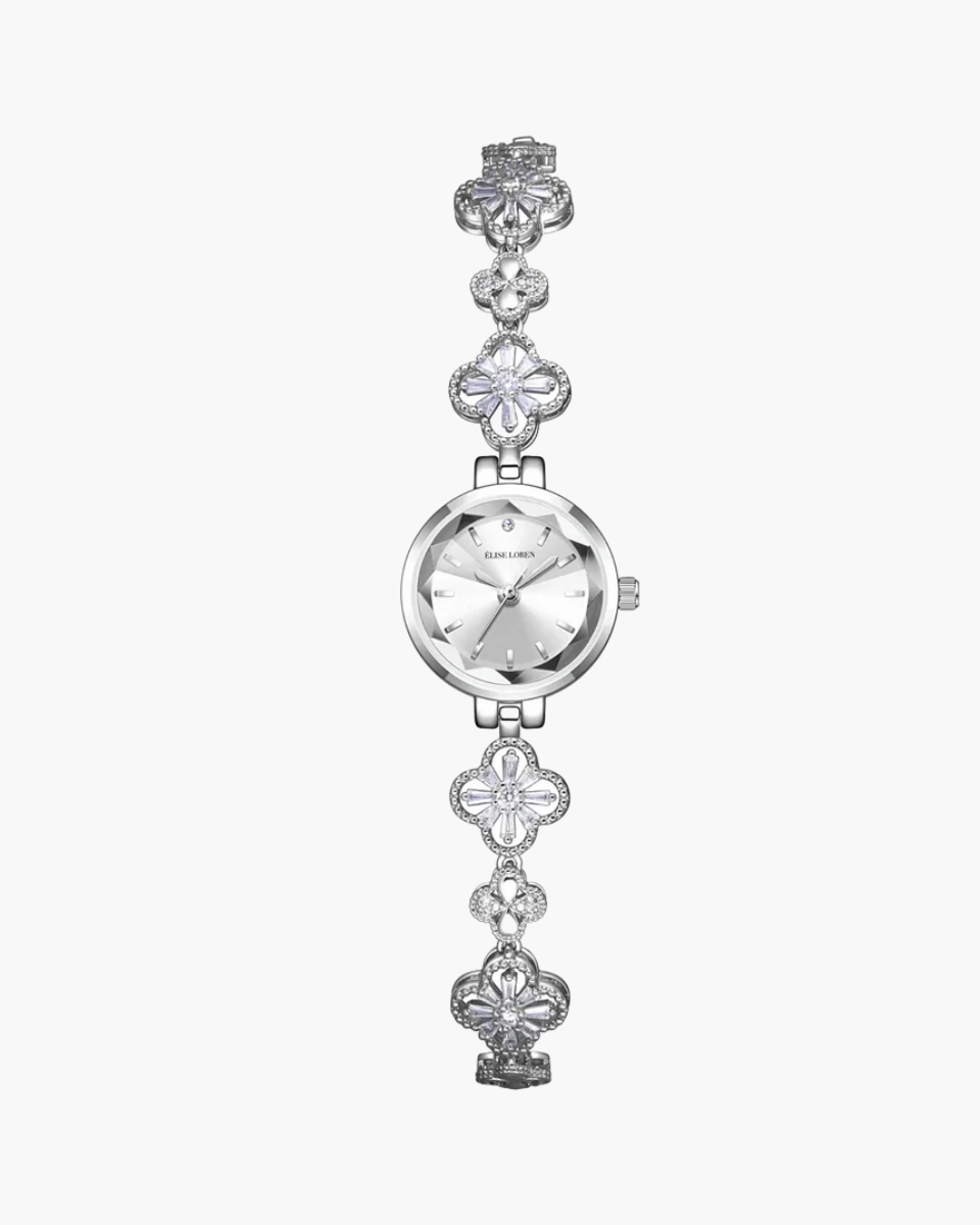 Seraphina Luxe – Kwiatowy motyw – Zegarek bransoletka-15216232202565-Róża Kwiatowa