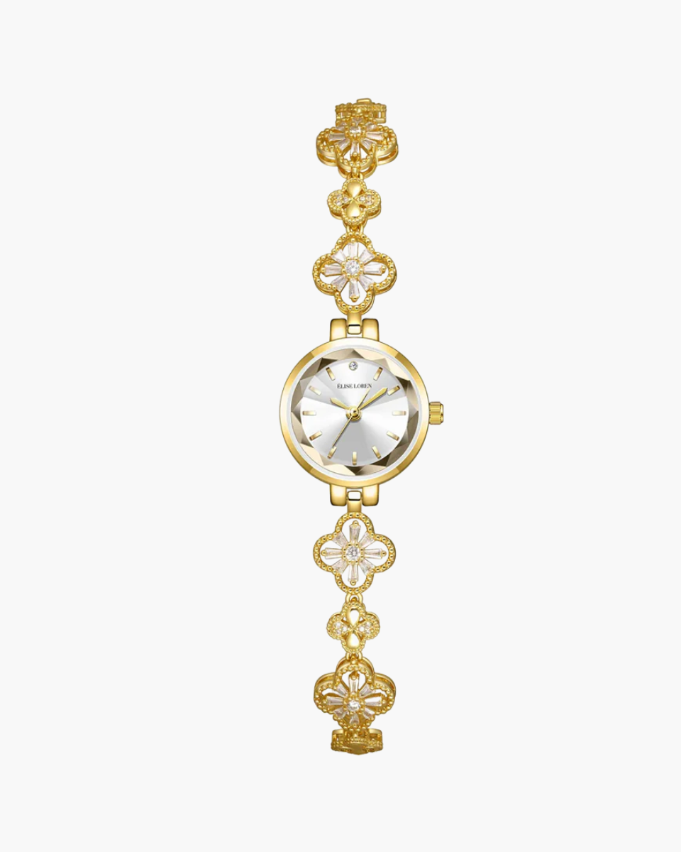 Seraphina Luxe – Kwiatowy motyw – Zegarek bransoletka-15216232202565-Róża Kwiatowa
