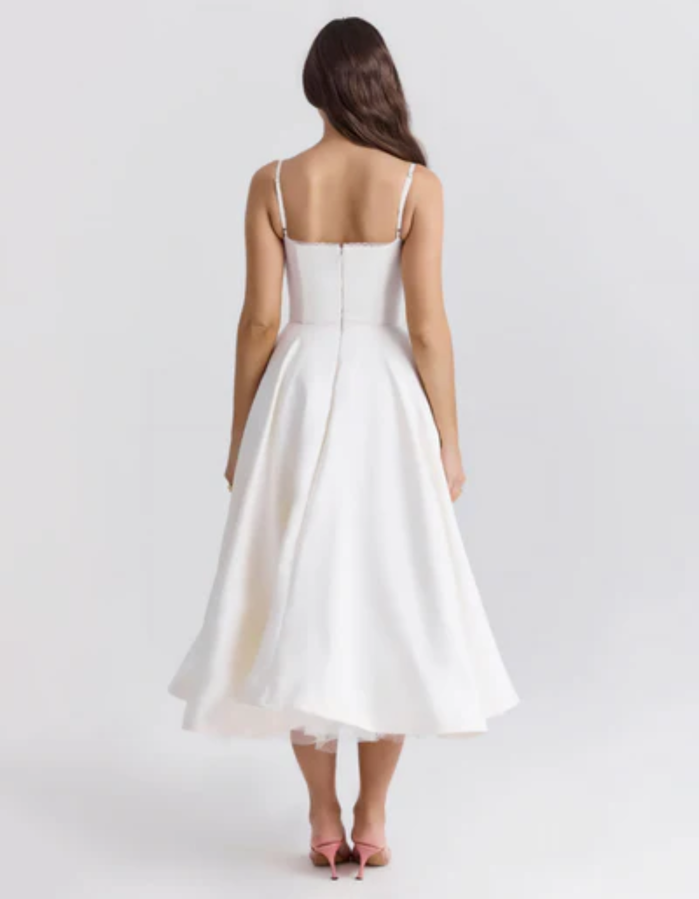 Seraphine – Vintage urok – Sukienka midi-15216393257285-Róża Kwiatowa