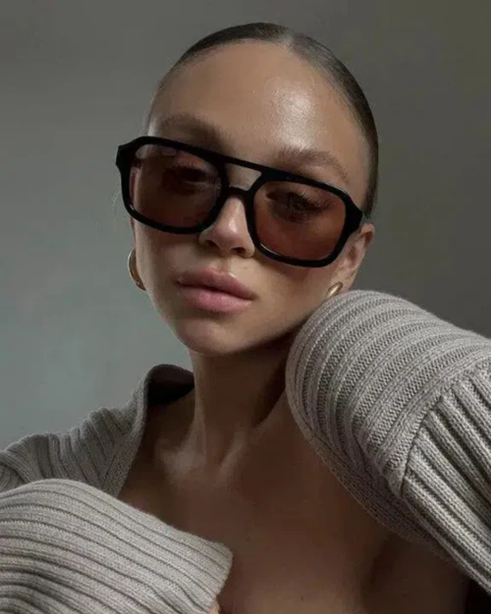 Sole – Retro design aviator – Okulary przeciwsłoneczne-15216196124997-Róża Kwiatowa