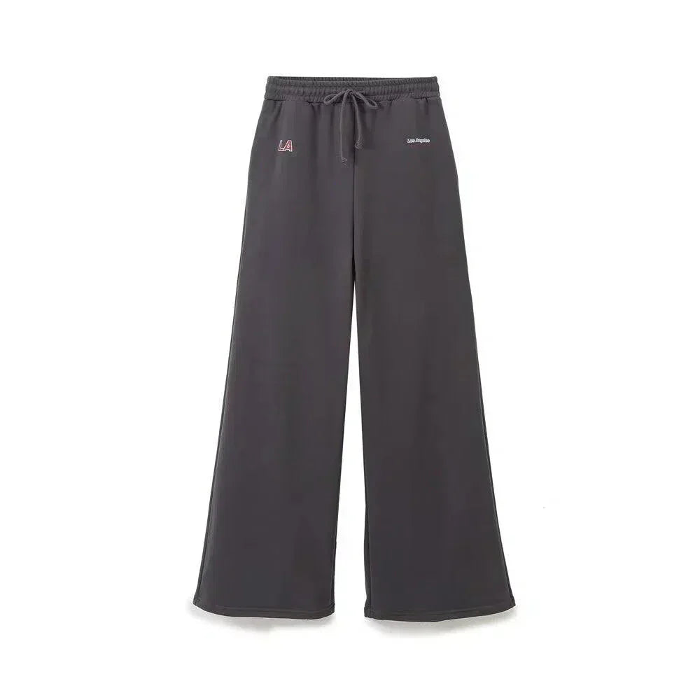 Soleil – Bluza z okrągłym dekoltem i spodnie typu jogger – Zestaw domowy Los Angeles-15216282566981-Róża Kwiatowa