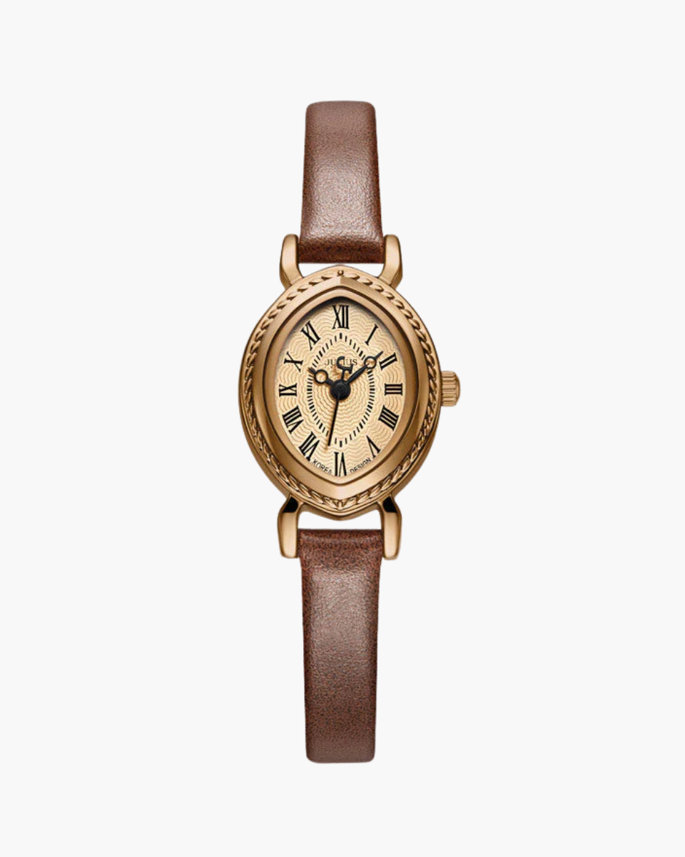 Tempora – Detal rzymskich cyfr – Zegarek vintage-15216225485125-Róża Kwiatowa