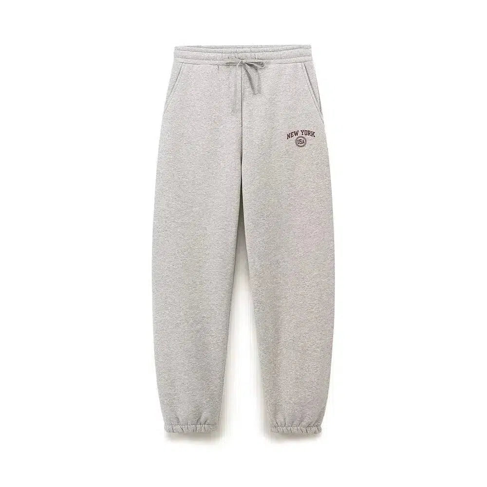 Thalassa – Bluza z okrągłym dekoltem i spodnie typu jogger – Zestaw domowy NYC-15216282272069-Róża Kwiatowa