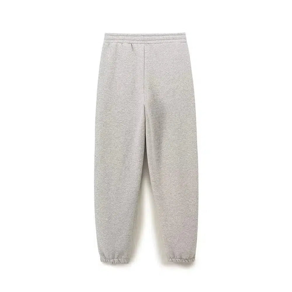 Thalassa – Bluza z okrągłym dekoltem i spodnie typu jogger – Zestaw domowy NYC-15216282272069-Róża Kwiatowa