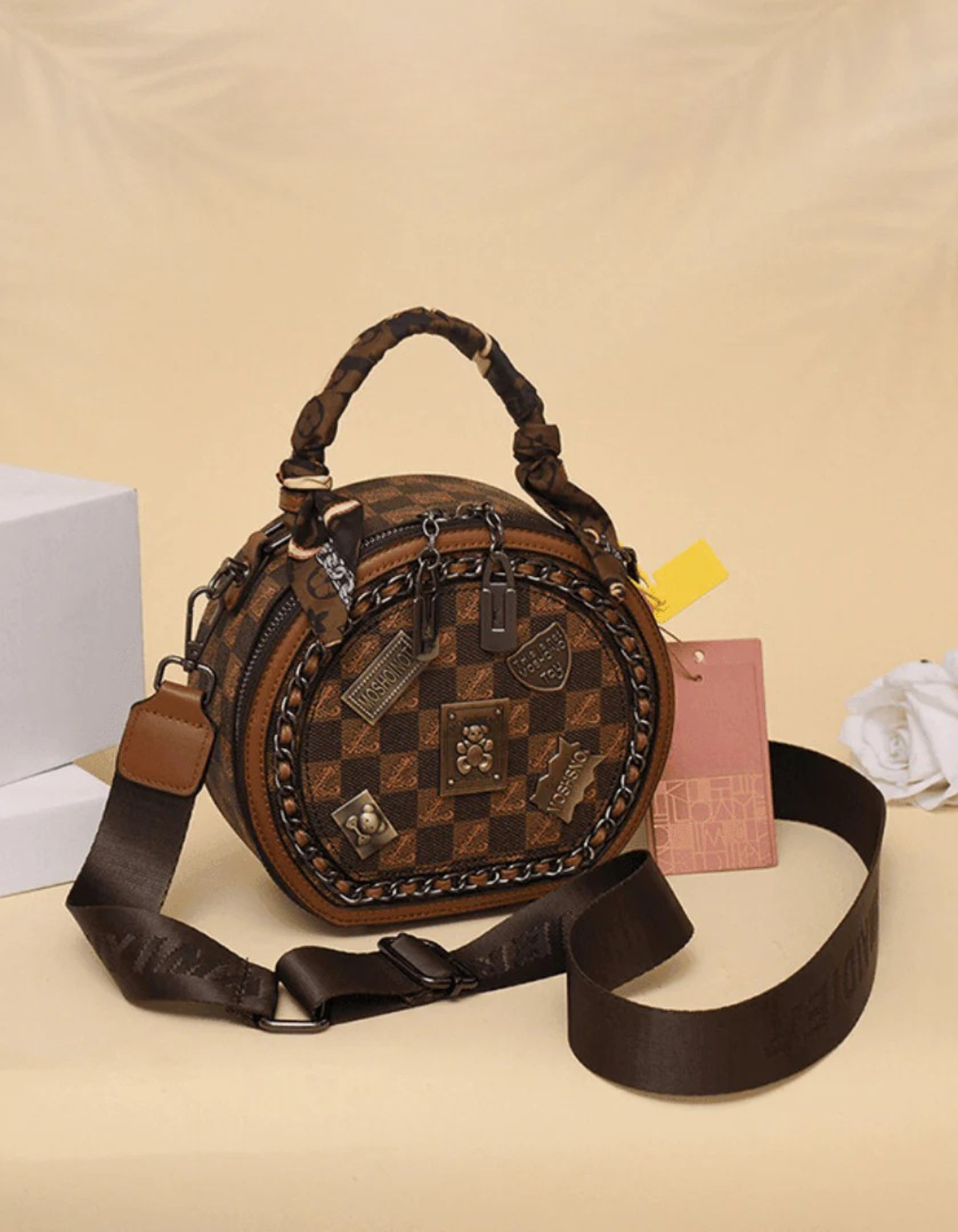 Velloire – Urok vintage patchworku – Torba na ramię-15216451715397-Róża Kwiatowa