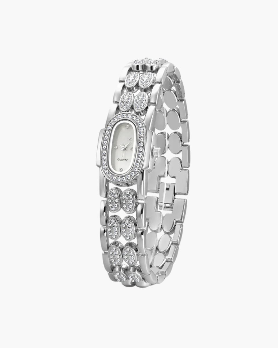 Vittoria Élégance – Bogaty design z kryształami – Zegarek bransoletka-15216231481669-Róża Kwiatowa