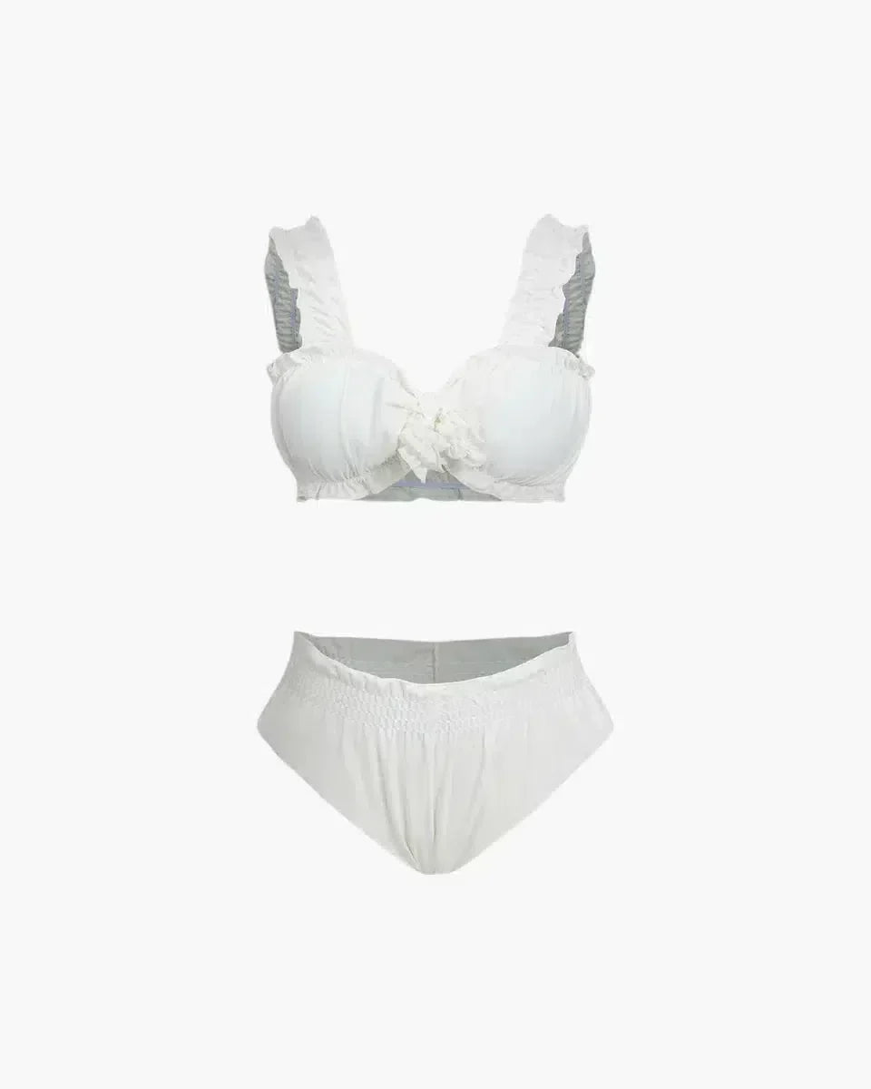 Ziraya – Kobiecy design – Komplet bikini z falbanami-15216251437381-Róża Kwiatowa